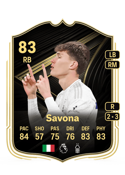 Nicolò Savona Team of the Week 83 OVR