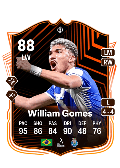 William Gomes UEL Road to the Final 88 OVR