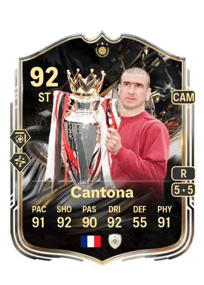 Eric Cantona Trophy Titans ICON 92 OVR