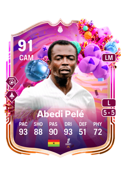 Abedi Pelé FUT Birthday Hero 91 OVR