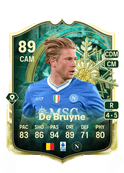Kevin De Bruyne Winter Wildcards 89 OVR