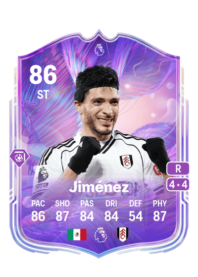 Raúl Jiménez Fantasy FC FPL Live 86 OVR