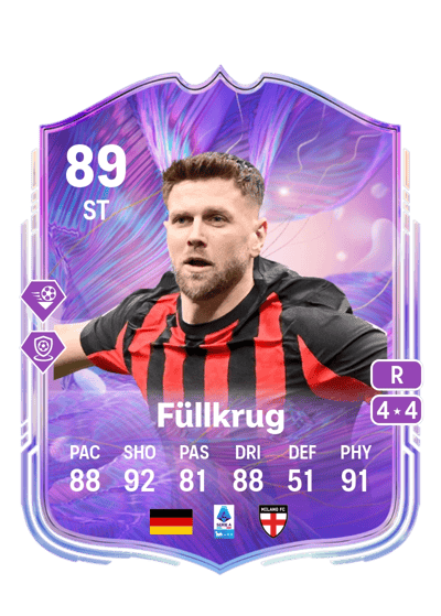 Niclas Füllkrug Fantasy UT 89 OVR