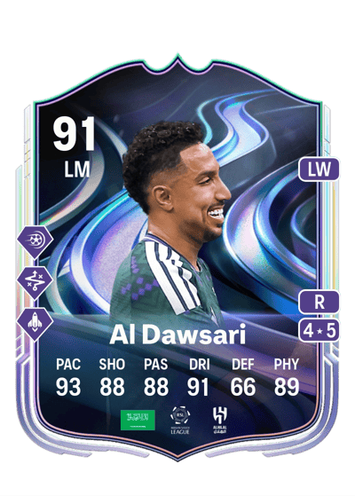 Salem Al Dawsari FoF: Answer the Call 91 OVR