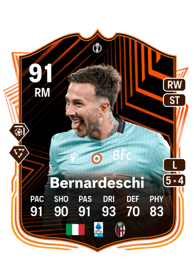 Federico Bernardeschi UEL Road to the Final 91 OVR
