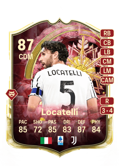 Manuel Locatelli Winter Wildcards Red 87 OVR