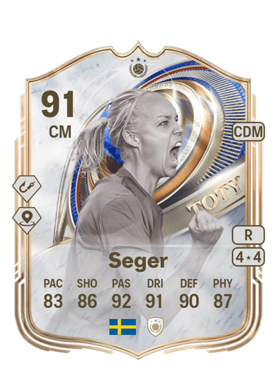 Caroline Seger TOTY ICON 91 OVR