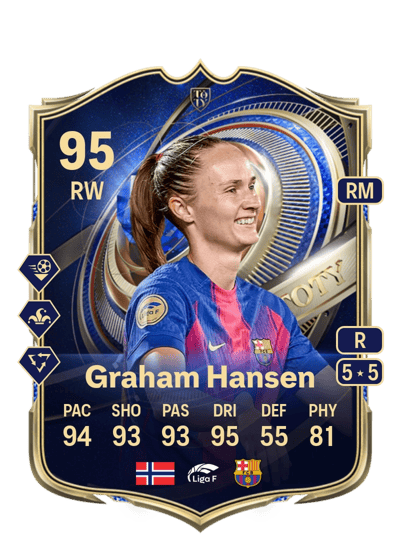 Caroline Graham Hansen TEAM OF THE YEAR 95 OVR