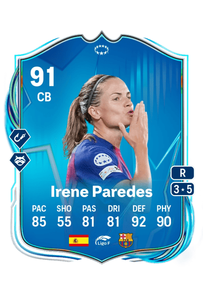 Irene Paredes UEFA Women's Champions League Road to the Final 91 OVR