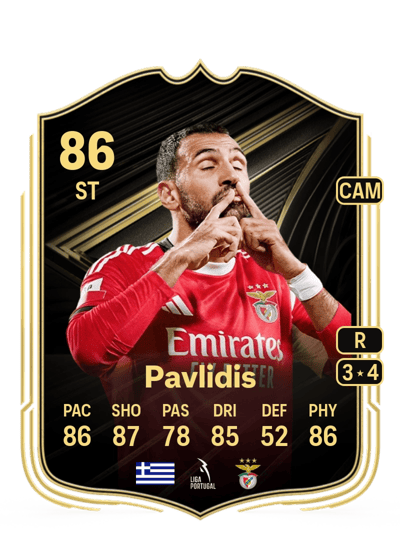 Vangelis Pavlidis Team of the Week 86 OVR