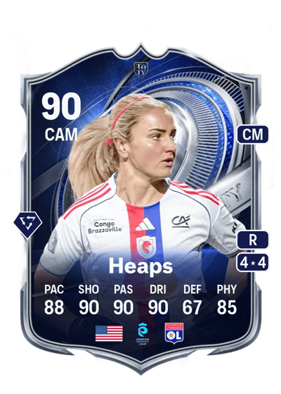 Lindsey Heaps TOTY Honourable Mentions 90 OVR