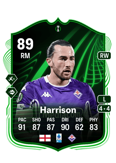 Jack Harrison UECL Road to the Final 89 OVR