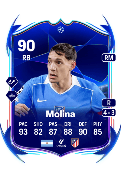Nahuel Molina UEFA Champions League Road to the Final 90 OVR