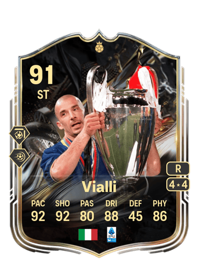 Gianluca Vialli Trophy Titans Hero 91 OVR