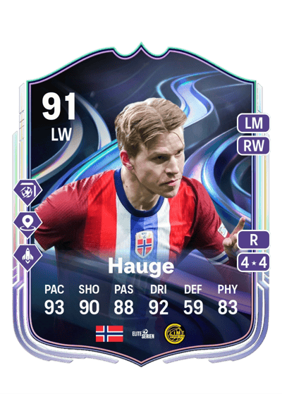 Jens Petter Hauge FoF: Answer the Call 91 OVR