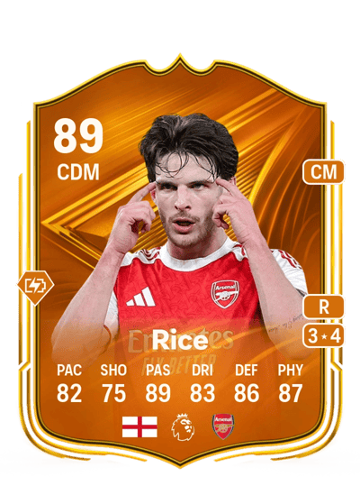 Declan Rice Star Performer 89 OVR