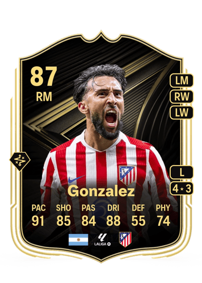 Nico Gonzalez Team of the Week 87 OVR
