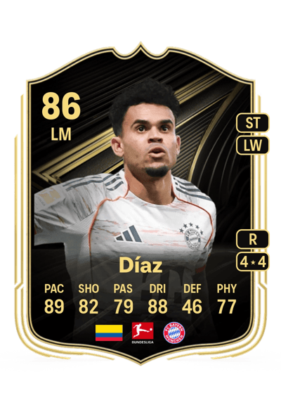 Luis Díaz Team of the Week 86 OVR