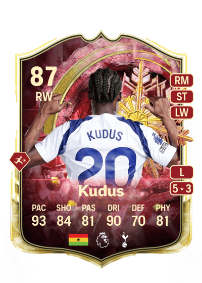 Mohammed Kudus Winter Wildcards Red 87 OVR