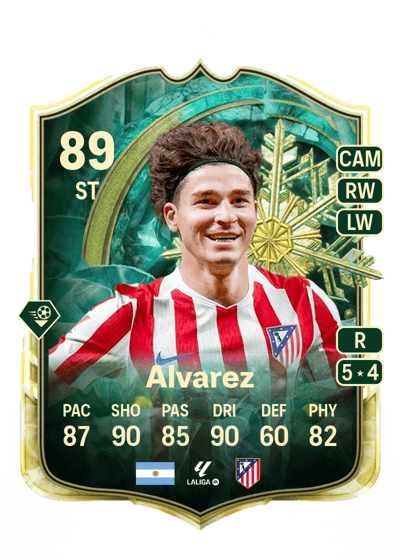 Julián Alvarez Winter Wildcards 89 OVR