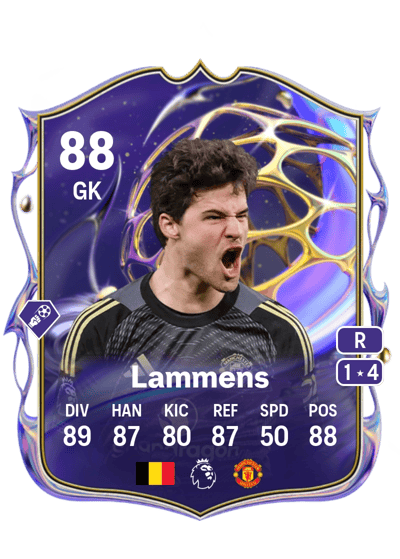 Senne Lammens Future Stars 88 OVR