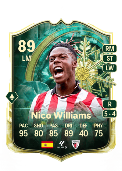 Nico Williams Winter Wildcards 89 OVR