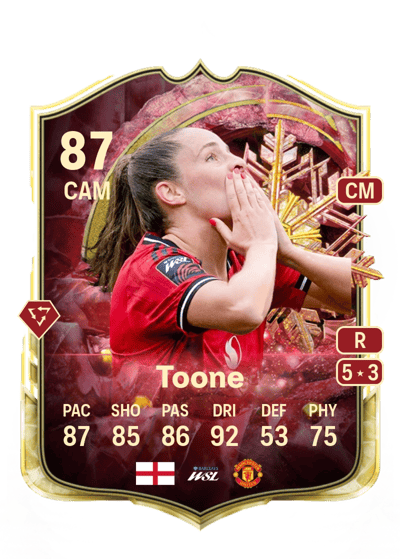 Ella Toone Winter Wildcards Red 87 OVR
