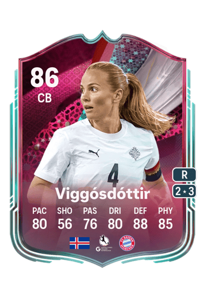 Glódís Perla Viggósdóttir Festival of Football: Captains 86 OVR