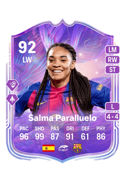 Salma Paralluelo Fantasy UT 92 OVR