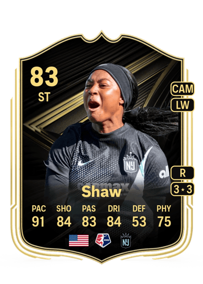 Jaedyn Shaw Team of the Week 83 OVR