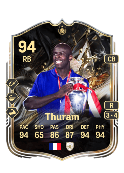 Lilian Thuram Trophy Titans ICON 94 OVR
