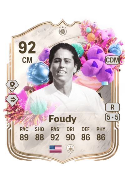 Julie Foudy FUT Birthday Icon 92 OVR