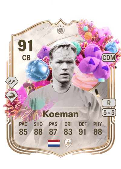 Ronald Koeman FUT Birthday Icon 91 OVR