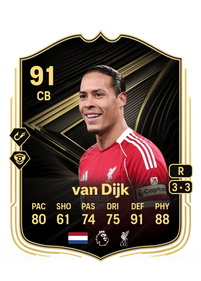 Virgil van Dijk Team of the Week 91 OVR
