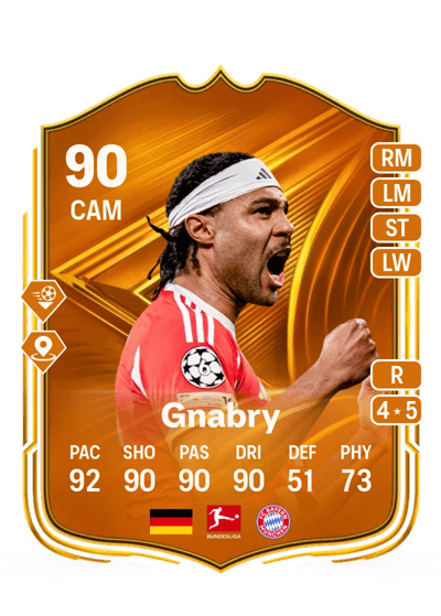 Serge Gnabry Star Performer 90 OVR