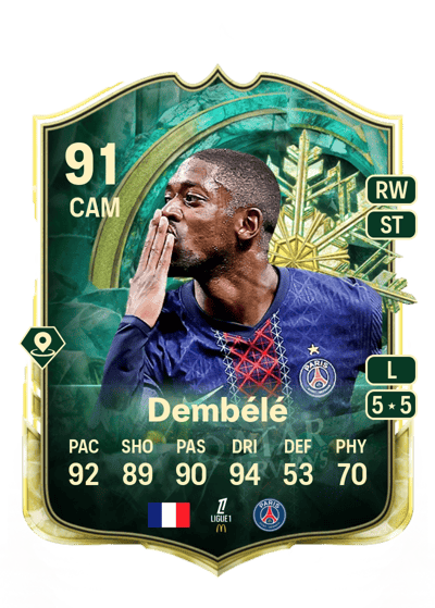 Ousmane Dembélé Winter Wildcards 91 OVR