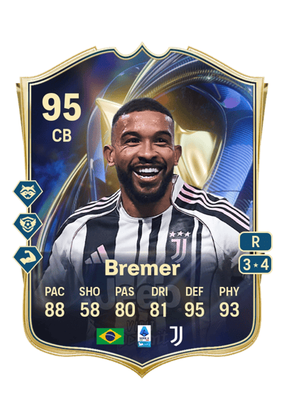 Bremer Team of the Season 95 OVR