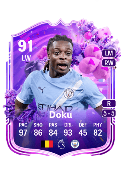 Jérémy Doku FUT Birthday 91 OVR