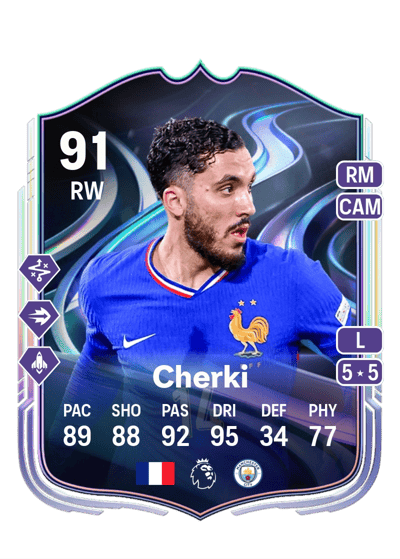 Rayan Cherki FoF: Answer the Call 91 OVR