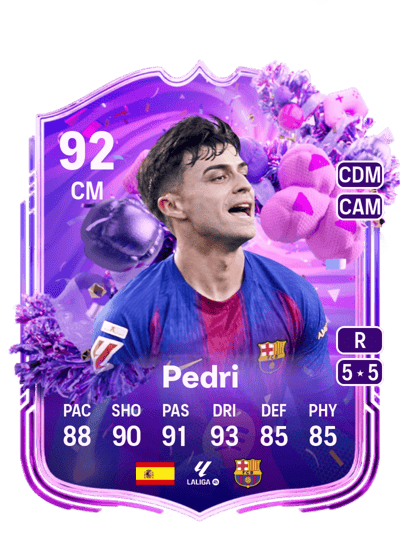 Pedri FUT Birthday 92 OVR