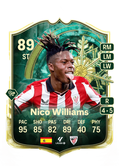 Nico Williams Winter Wildcards 89 OVR