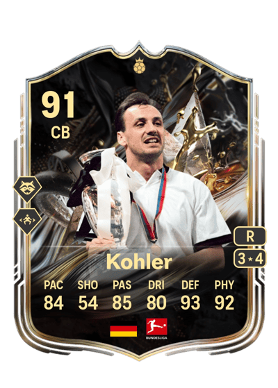 Jürgen Kohler Trophy Titans Hero 91 OVR