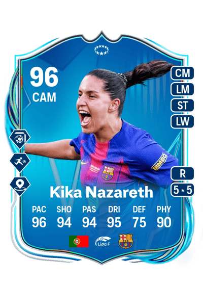 Kika Nazareth UEFA Women's Champions League Road to the Final 96 OVR