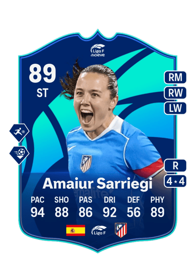 Amaiur Sarriegi POTM LIGA F 89 OVR