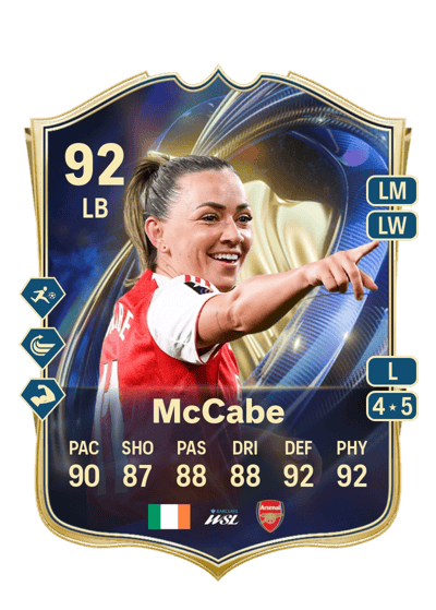 Katie McCabe Team of the Season 92 OVR