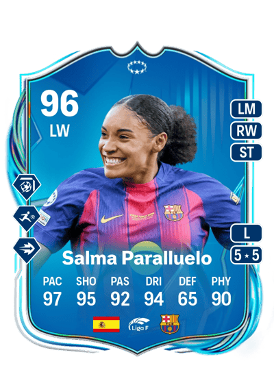 Salma Paralluelo UEFA Women's Champions League Road to the Final 96 OVR