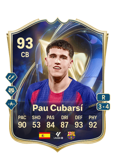 Pau Cubarsí Team of the Season 93 OVR