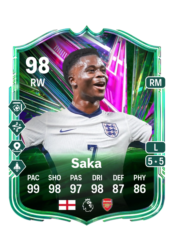 Bukayo Saka 98 EA FC