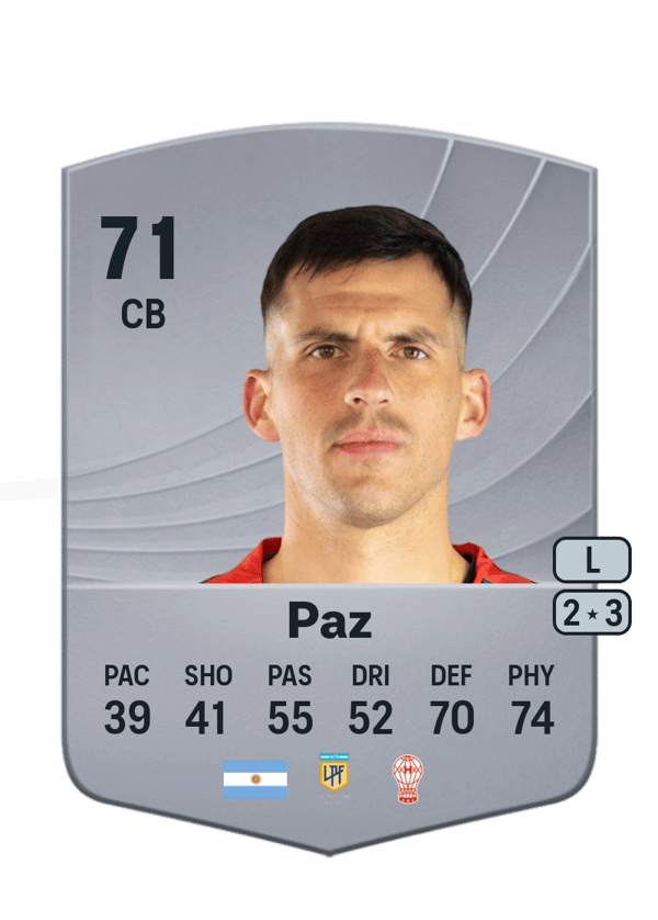Nehuén Paz 71 EA FC