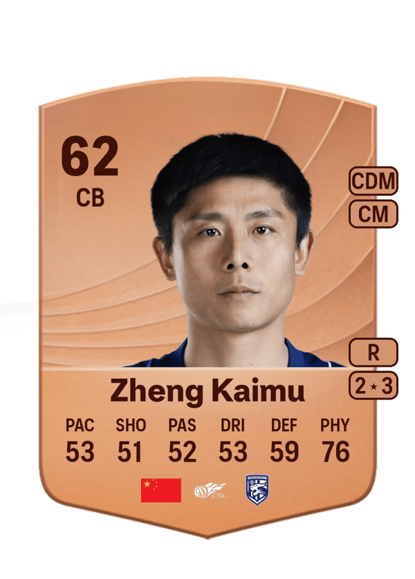 Zheng Kaimu 62 EA FC